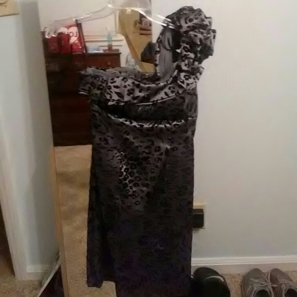 Gray party dress
